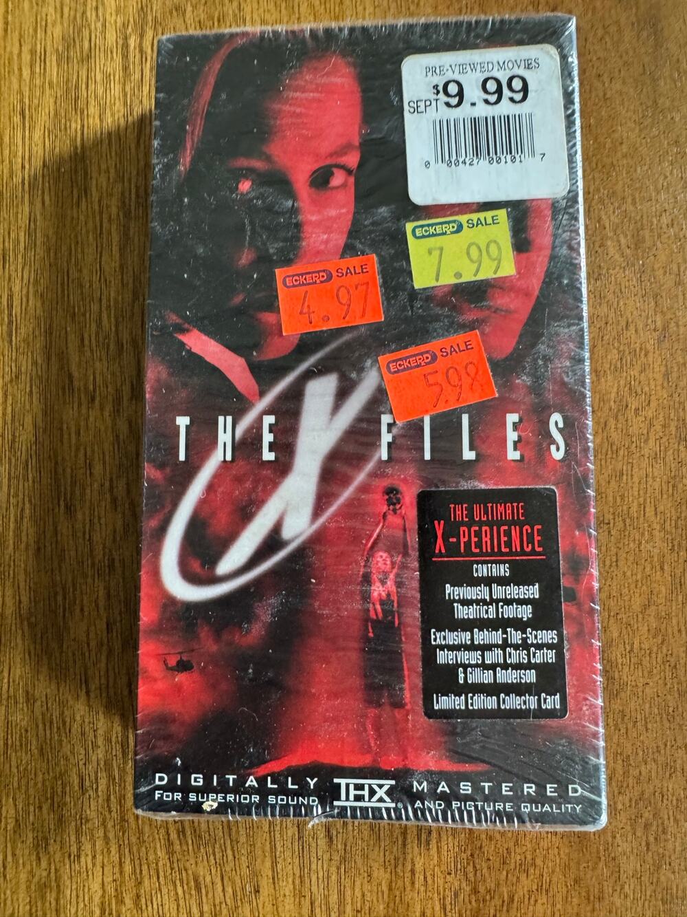 NWT The X Files VHS Sealed 1998 THX Ultimate X-Perience